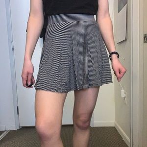 Striped Skater Skirt